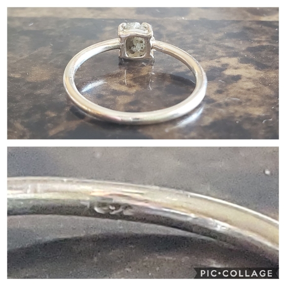 Genuine Rough Diamond Ring Size 8 - Picture 6 of 7